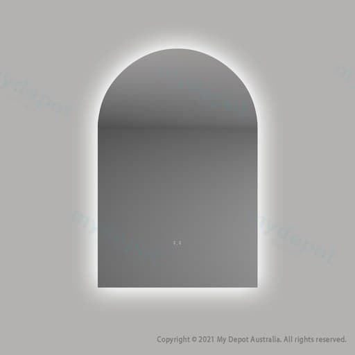 600×900mm Alice Arch 3-Color Backlit LED Mirror with Demister & Sensor — commercial plumbing specification