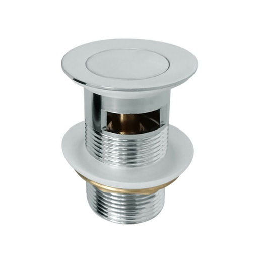 [70025/PW32C] Nana Chrome Pop Up Waste With Overflow Solid Brass Plug Waste