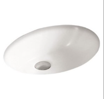[45484] 460*390*190mm Under Counter Basin Gloss White Fine Ceramic Waste: 32mm Overflow