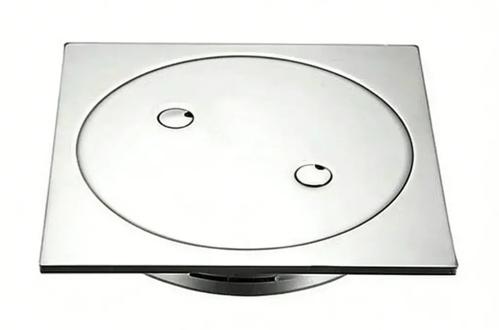 110X110mm Chrome Clear Out Floor Waste(100mm Outlet)