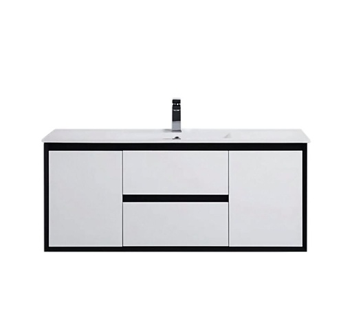 [47076] 1190*455*525mm PE Vanity Wall Hung With Single Bowl Ceramic Top