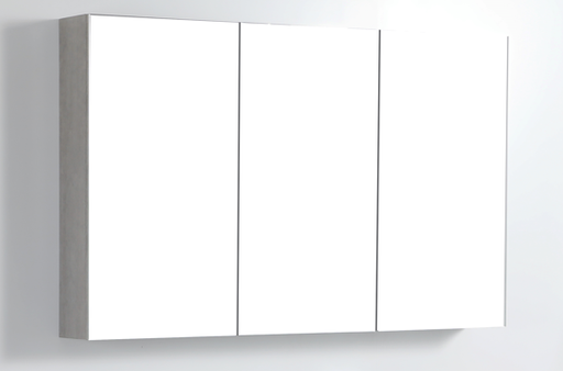 1198*750*155mm Concrete Grey Shaving Cabinet Three Doors