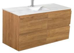 1200*450*560mm Wall Hung Rock Cemento Woodgrain Vanity Cabinet Only