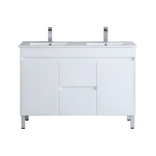 1200*460*880mm White Polyurethane PVC Vanity Cabinet Only