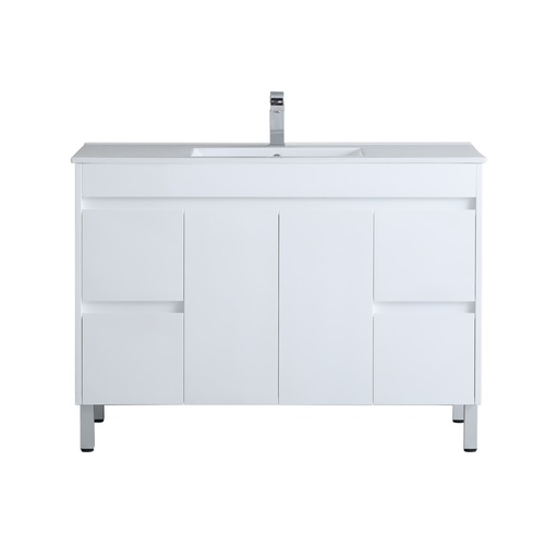 1200*460*880mm White Polyurethane PVC Vanity Cabinet Only