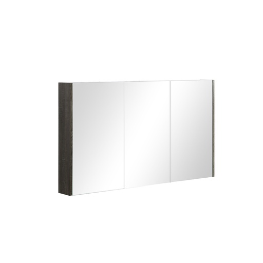 [45871] 1200L* 720 H *150Dmm Three Doors PVC Filmed Dark Grey, Copper free mirror with anti rusty treatment DG