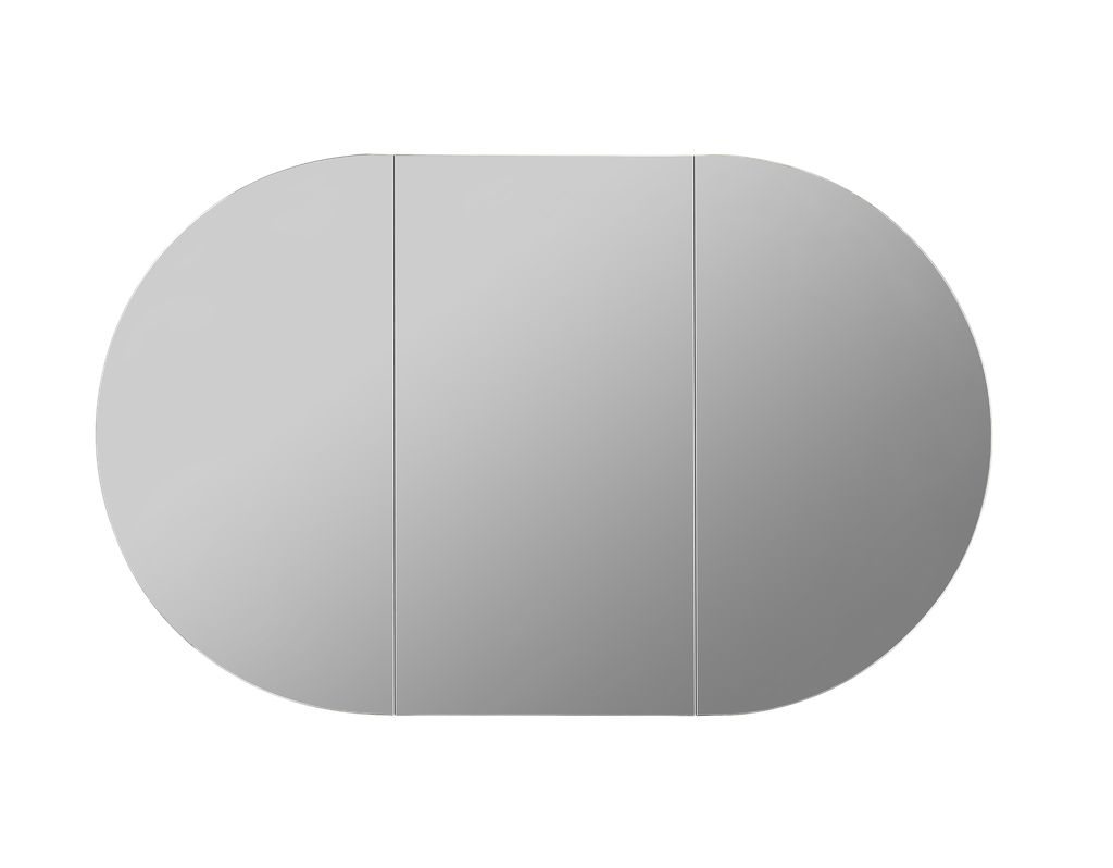 1200X750X150mm Matte Black Allison Pill Shaving Cabinet