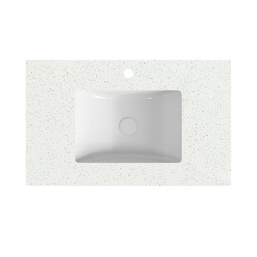 1200x460x20mm Speckle White Stone top With 455x325x180mm Undermount Basin