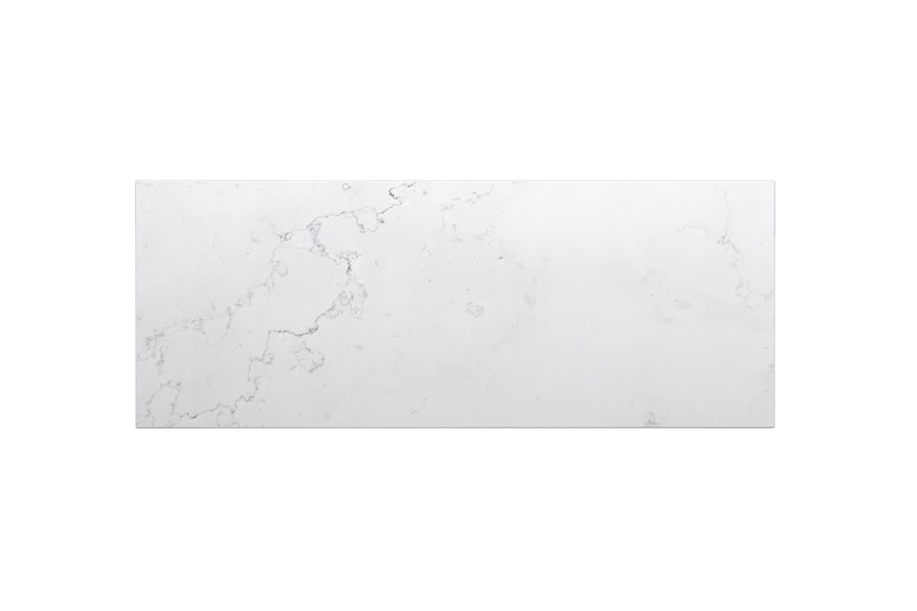 1200x465x20mm Quartz Stone Top Gloss White Marble Look Silica-Free Caesarstone Benchtop