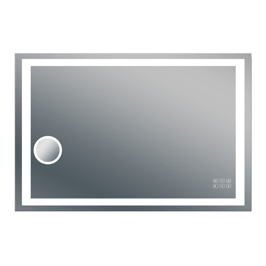 [41398] 1200x800mm ART- Bluetooth LED Mirror With Magnifier