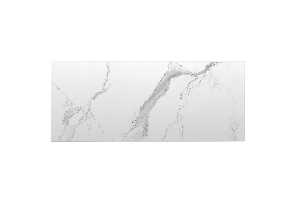 1202x500x15mm White Marble Look Sintered Stone Top Matte Finish Benchtop
