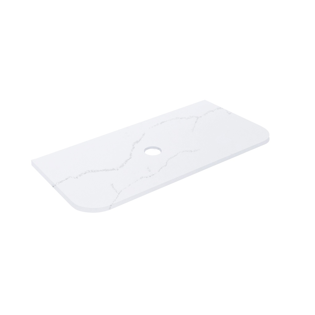 1205X505X12mm Calacatta Artic White Solid Surface Stone Top