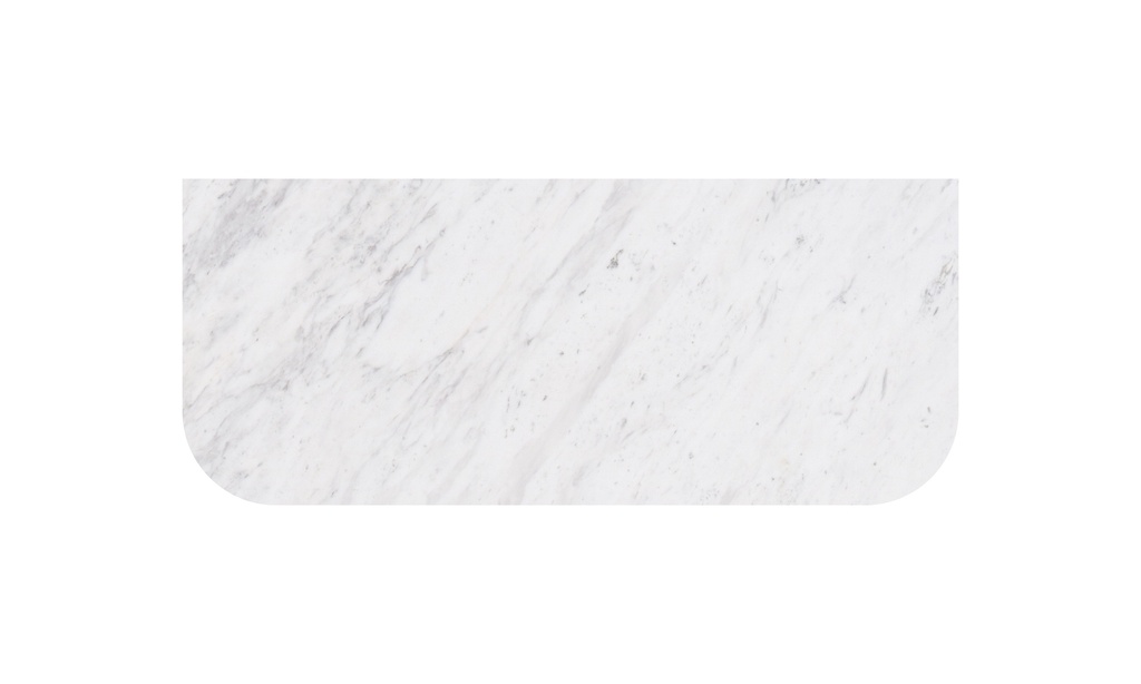 [56348] 1205X505X18mm Carrara White Marble Curve Stone Top