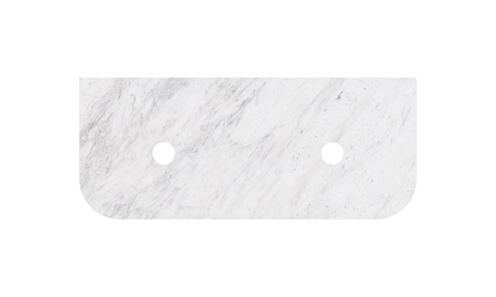 [56355] 1205X505X18mm Carrara White Marble Curve Stone Top