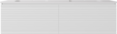 1490x455x400mm Matte White Sedona Modern Fluted Wall Hung PVC Cabinet