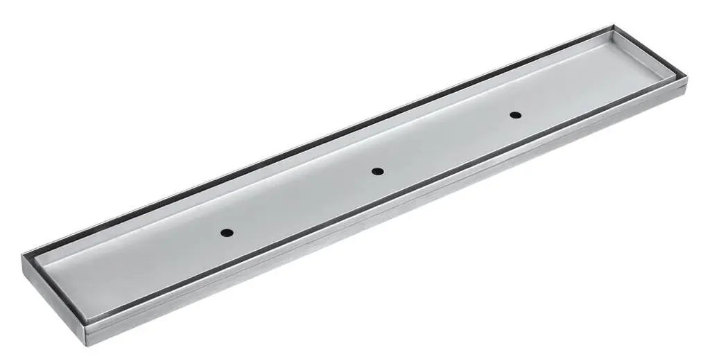 1500*100*21mm Electroplated Silver Tile Insert Drain No Outlet