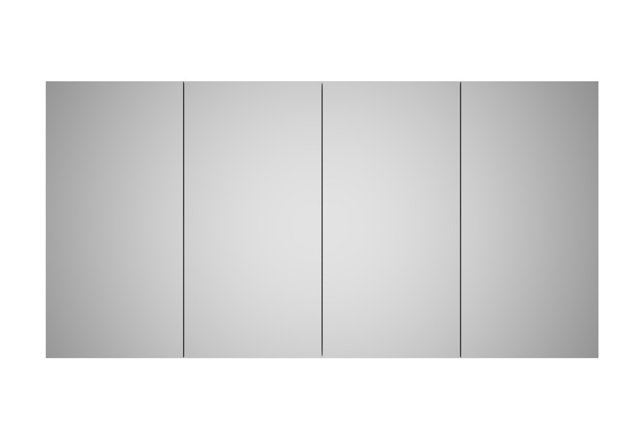 1500*155*750mm Alpha PVC Shaving Cabinets