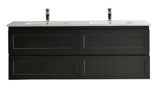 1500*460*580mm With Ceramic Top DOUBLE BOWL MB1521-WH-DBCT