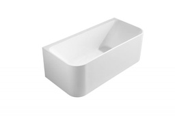 1500*750*590mm Bullion Back To Wall Gloss White Bathtub