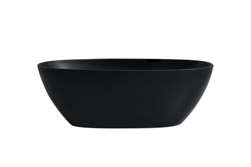 1500*750*590mm Free Standing Bathtub Matte Black Inside and Outside