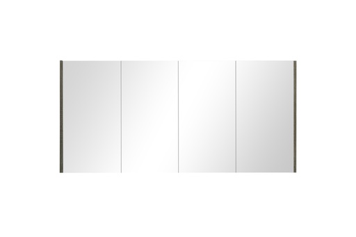 1500L* 720 H *150Dmm Four Doors PVC Filmed Dark Grey, Copper free mirror with anti rusty treatment DG