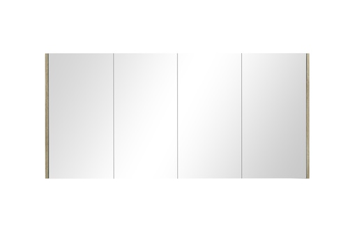 1500L* 720 H *150Dmm Four Doors PVC Filmed White Oak, Copper free mirror with anti rusty treatment WO