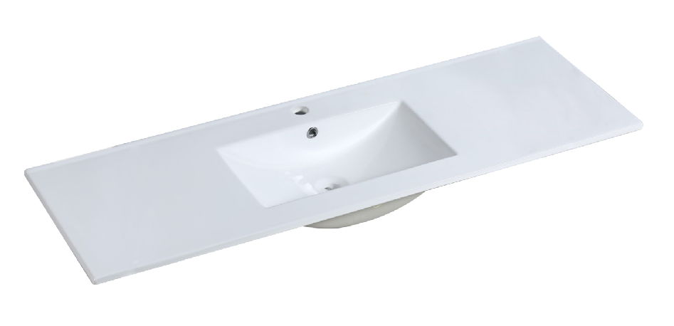 [90108/CT1546] 1500L*460D*180HMM NANA GLOSS WHITE THIN EDGE CERAMIC TOP