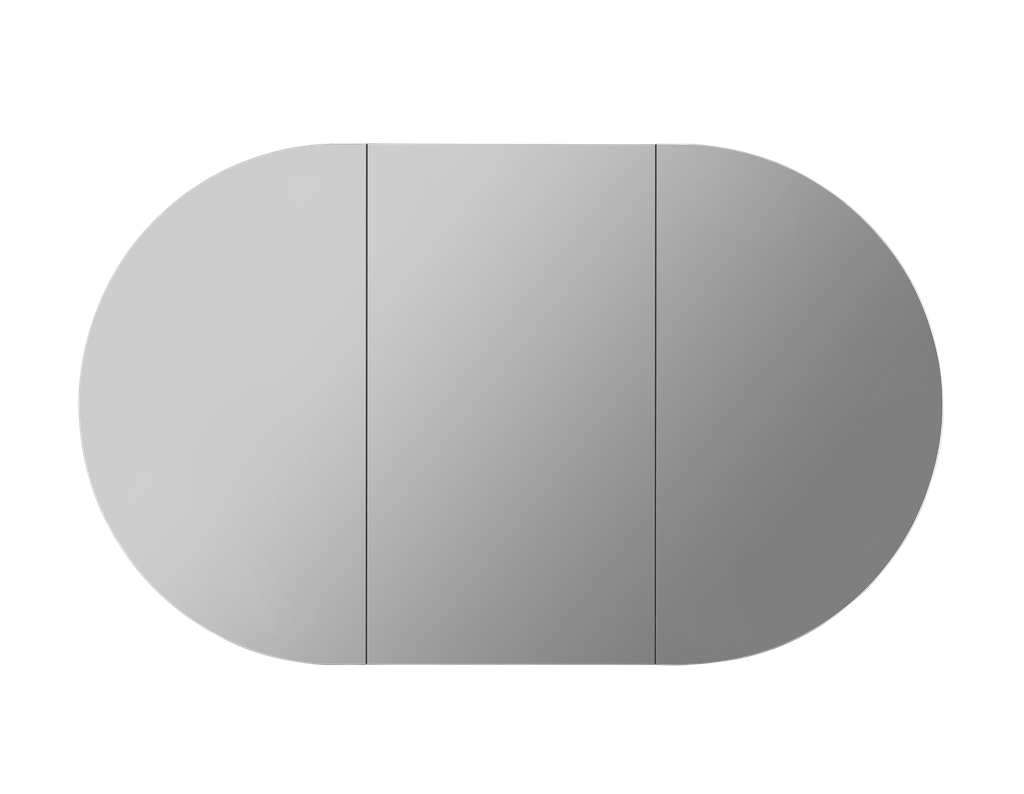 1500X800X150mm Matte Black Allison Pill Shaving Cabinet