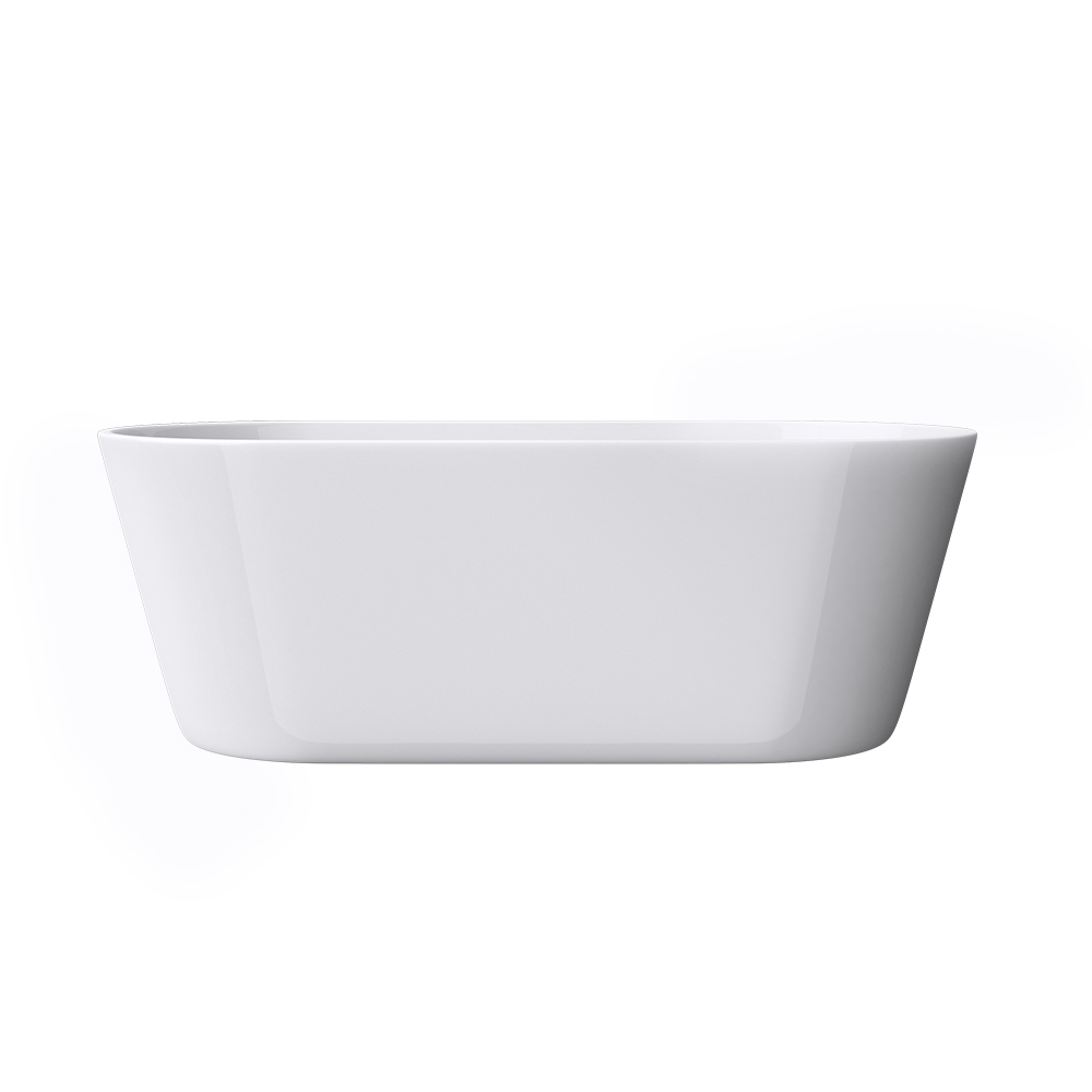 1500mm Round Gloss White Acrylic Free Standing Bathtub