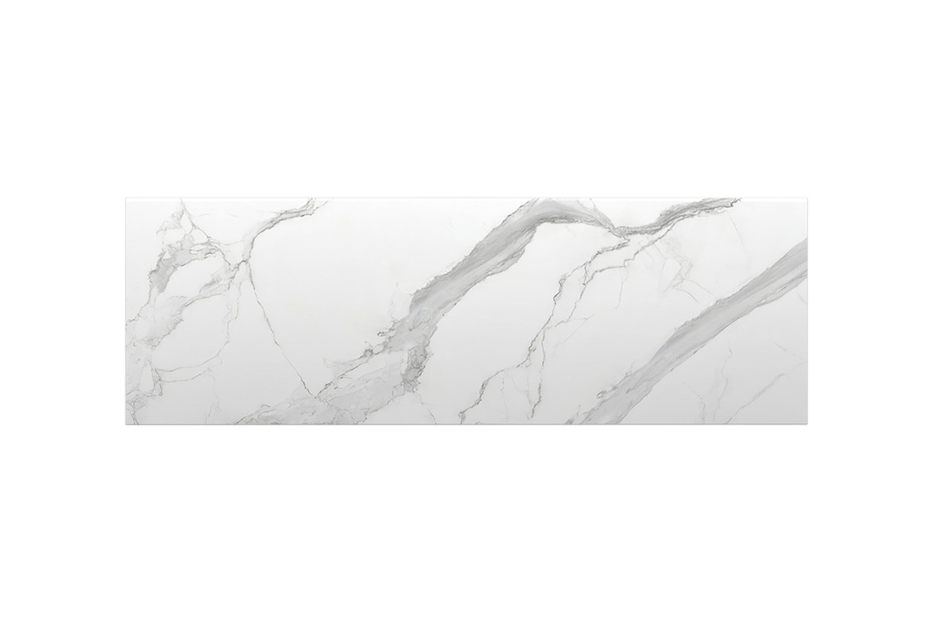 [90173/K155ST-WM] 1502x500x15mm White Marble Look Sintered Stone Top Matte Finish Benchtop