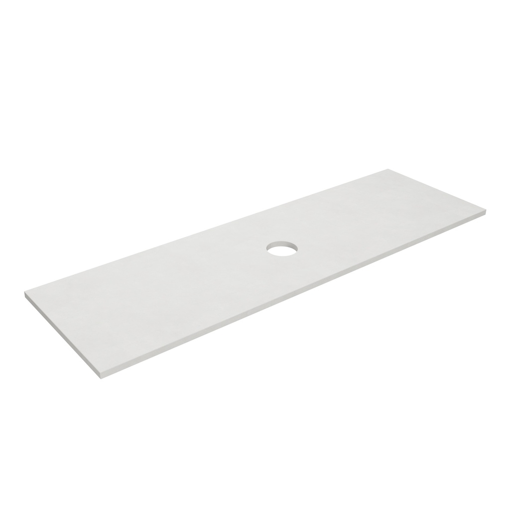 1505X465X12mm Matte White Solid Surface Blanco Stone Top