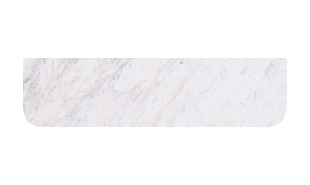 1505X505X18mm Carrara White Marble Curve Stone Top