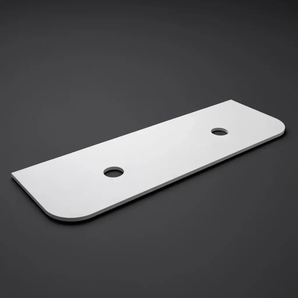 1505X505X20mm Blanco White(WG034) Zero Silica Engineer Curve Stone Top