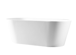 1700*800*590mm Iseo Ultra Slim Freestanding Gloss White Bathtub