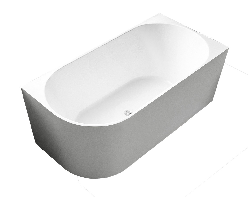 1700X780X600mm Gloss WhiteBingie Skirt Bath Right Coner None Overflow 40mm Waste+Pipe Supplied