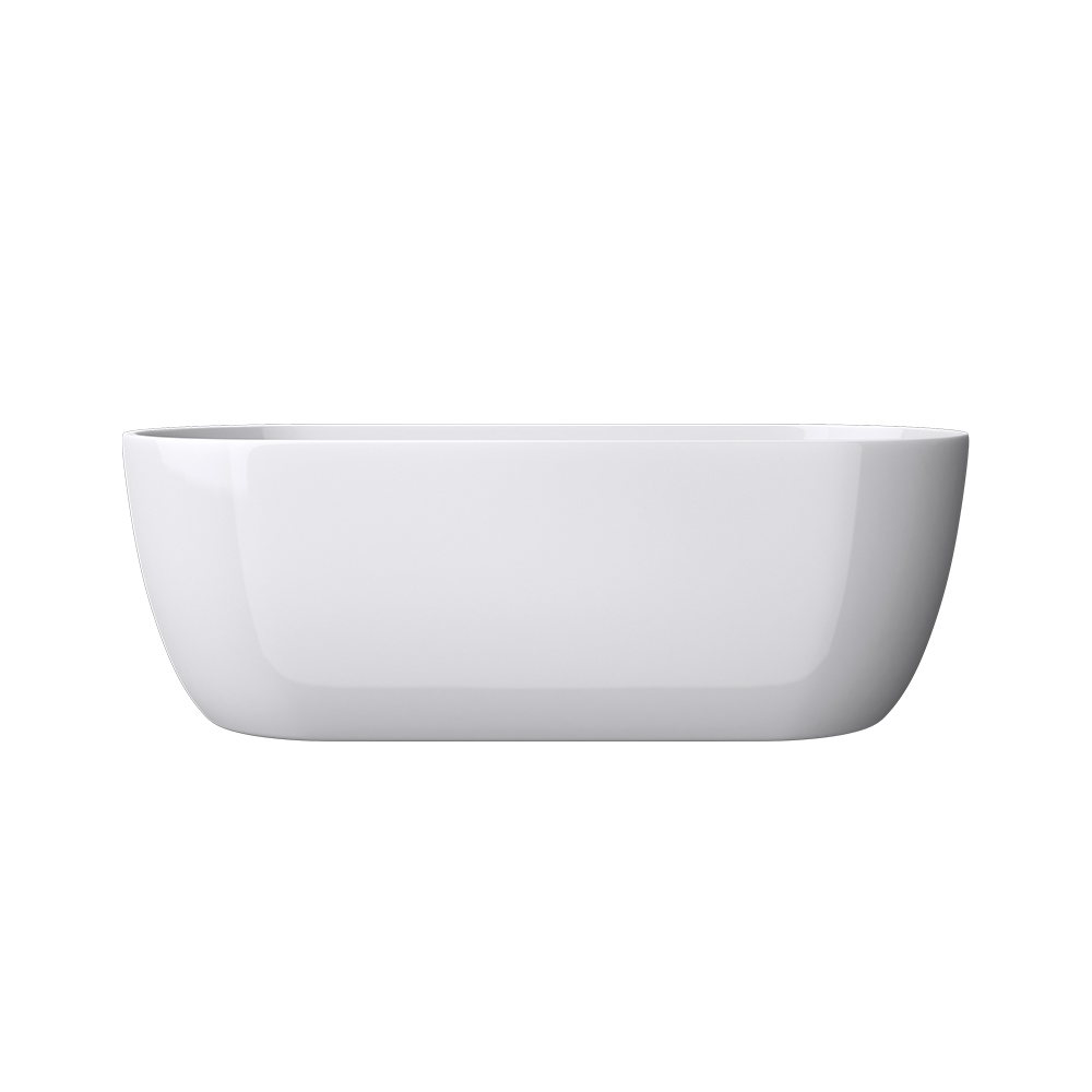 1700mm Belle Round Gloss White Acrylic Free Standing Bathtub