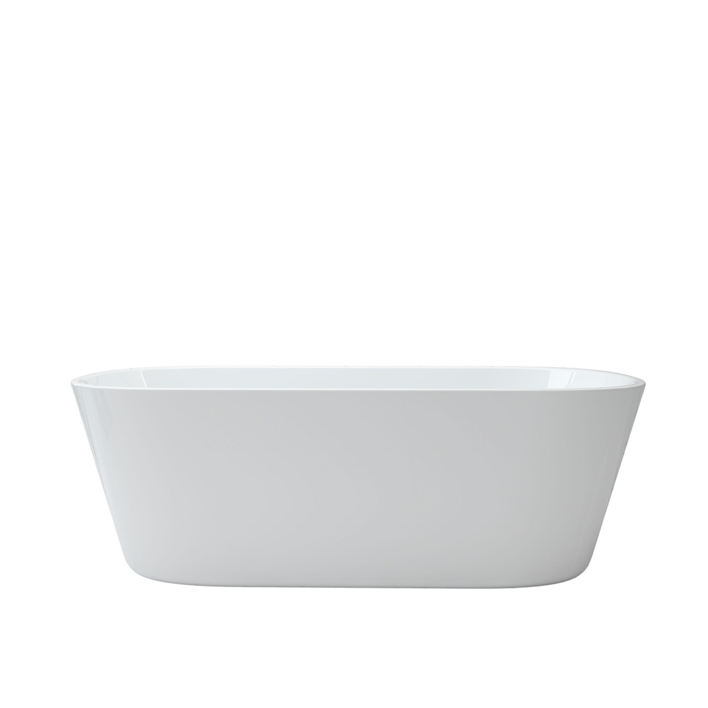 1700mm Round Gloss White Acrylic Free Standing Bathtub