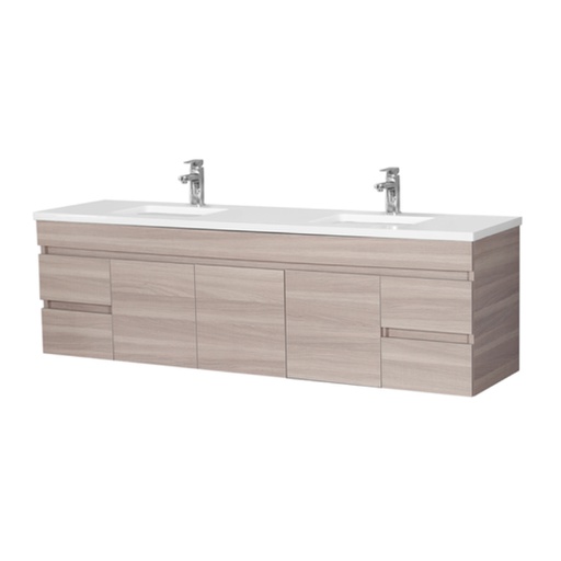 1800*460*555mm Oak Bathroom Vanity 3 doors with Side drawers Oak Color only  WH-OAK