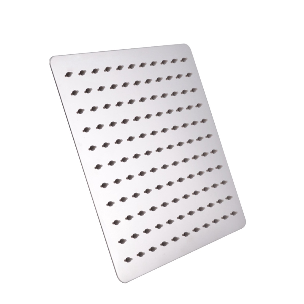 250mm 10 inch Stainless Steel 304 Square Chrome Super-slim Rainfall Shower Head