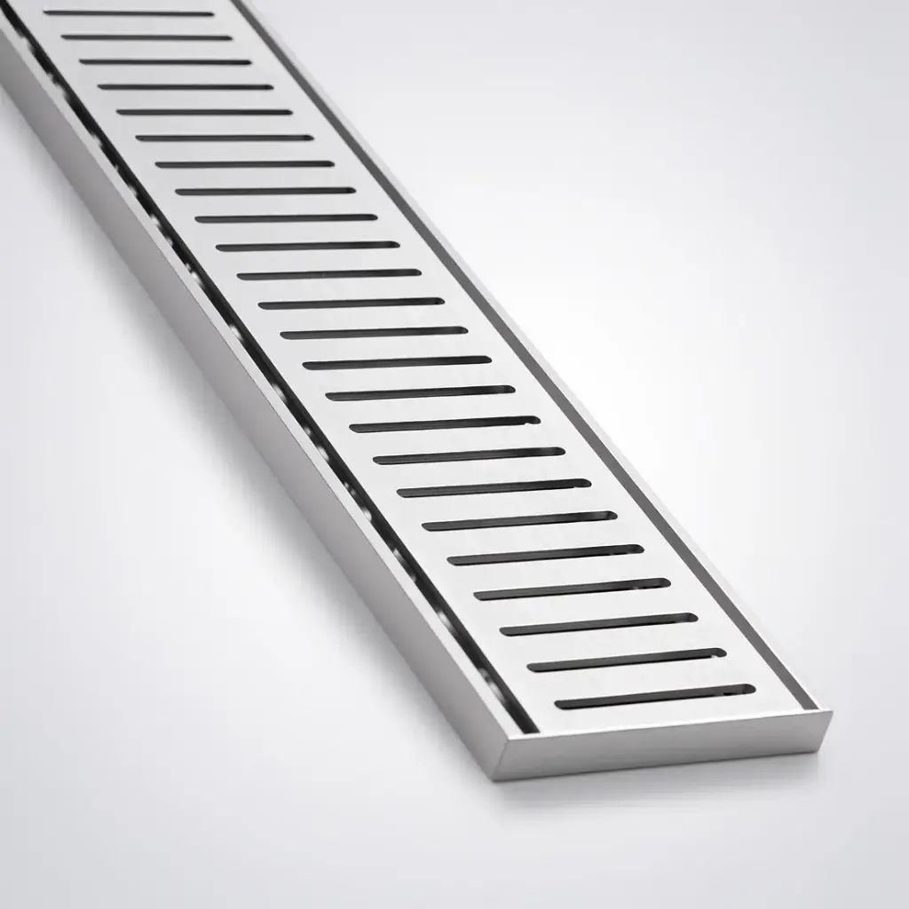 300*100*14mm Lauxes Aluminium Next Generation Floor Grate 14(NXT14) Silver