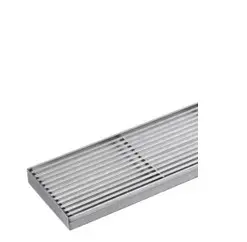 3000*100*21mm Electroplated Silver Grills Drain No Outlet