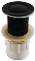 [50275] 32/40mm Matt Black Solid Brass Basin Pop Up Waste With Overflow