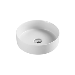 [50050] 355*355*120mm Sasso Matt White Above Counter Round Basin