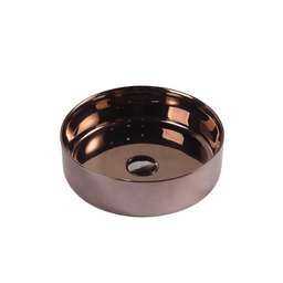 355*355*120mm Sasso Posh Gold Above Counter Round Basin