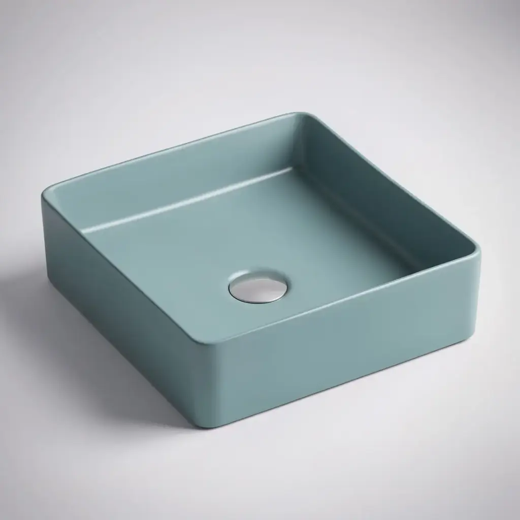 360*360*110mm Etna Tango Grey Above Counter Square Basin