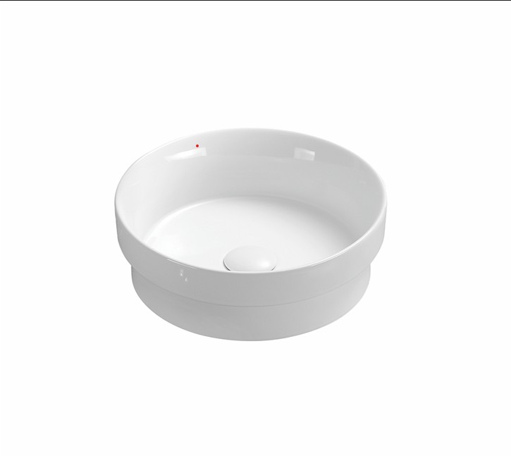 365*365*125mm Gloss White Olley Fine Ceramic Insert Art Basin No Overflow,32mm Waste
