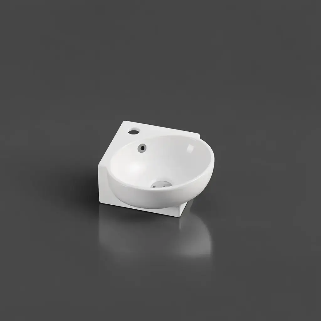390*365*130mm Mini 39 Compact Wall-Hung Corner Basin