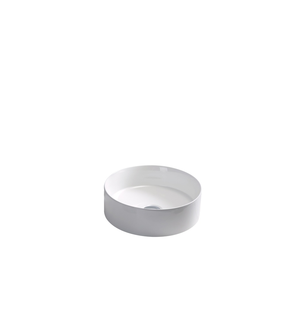 [55468] 395*395*115mm Gloss White Olley Fine Ceramic Above Counter Basin No Overflow,32mm Waste