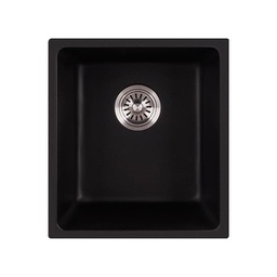 [44629] 395*445*220mm Cora Black Undermount Granite Sink