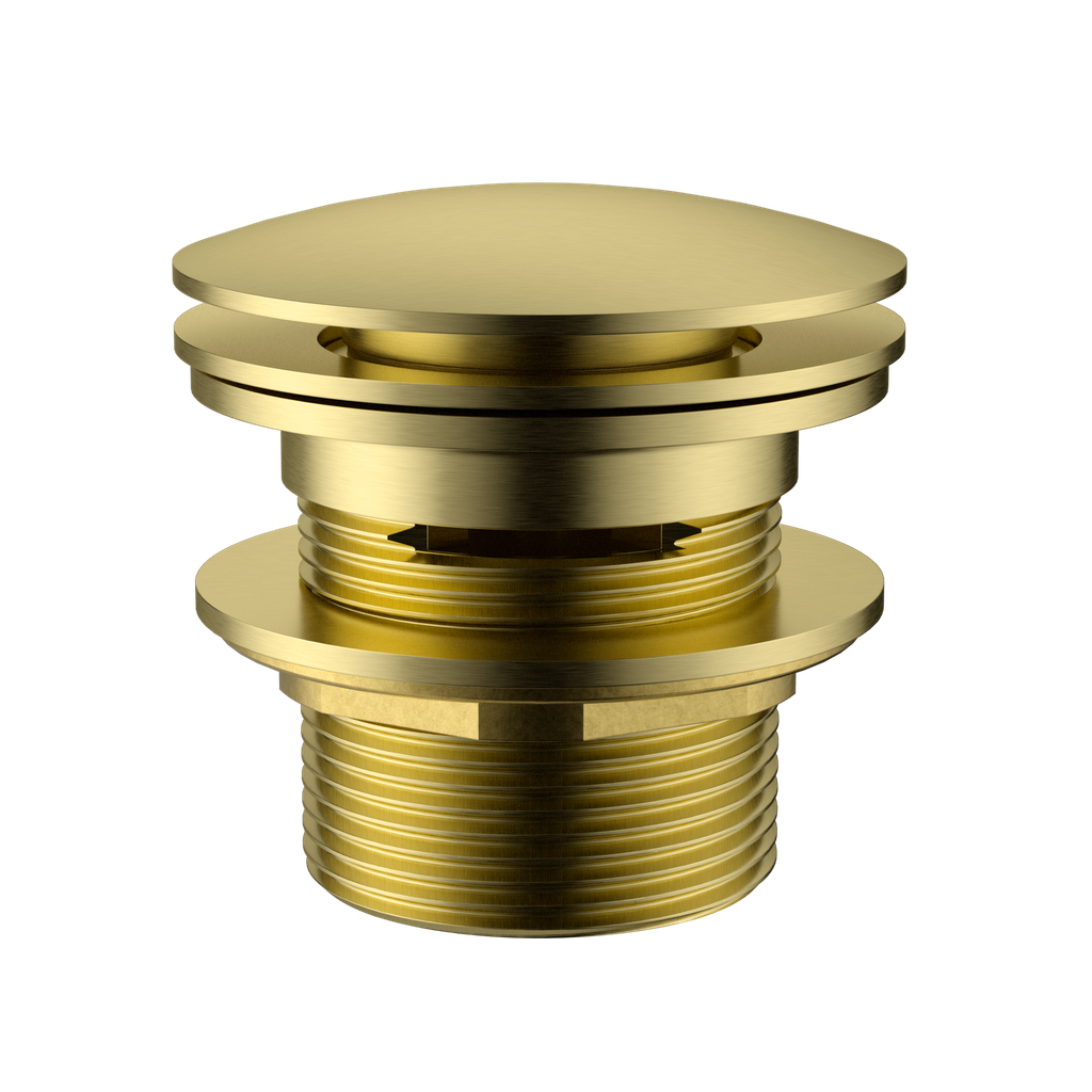 40mm Bath Pop-Up Plug With Removabel Waste With Overflow Brushed Gold